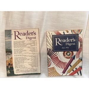 1955  March July READER'S DIGEST MAGAZINE Vintage History Short Story